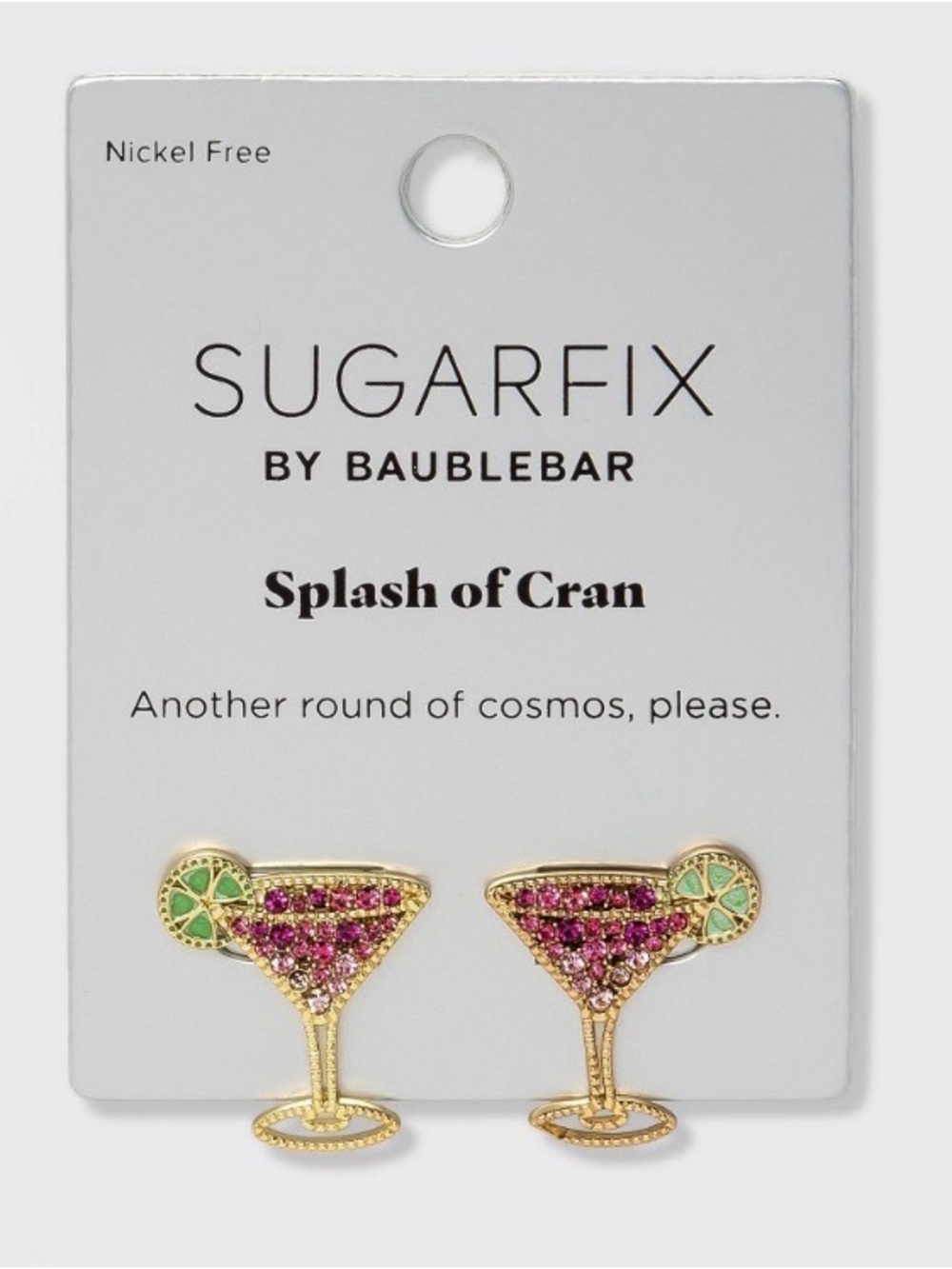 NWT SUGARFIX by BaubleBar Cosmopolitan Drop Earrings